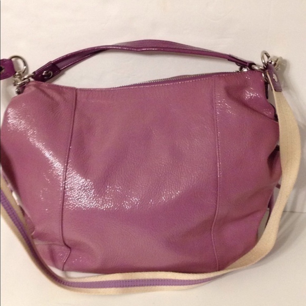 COACH poppy jazzy purple patent leather bag - Picture 2 of 10